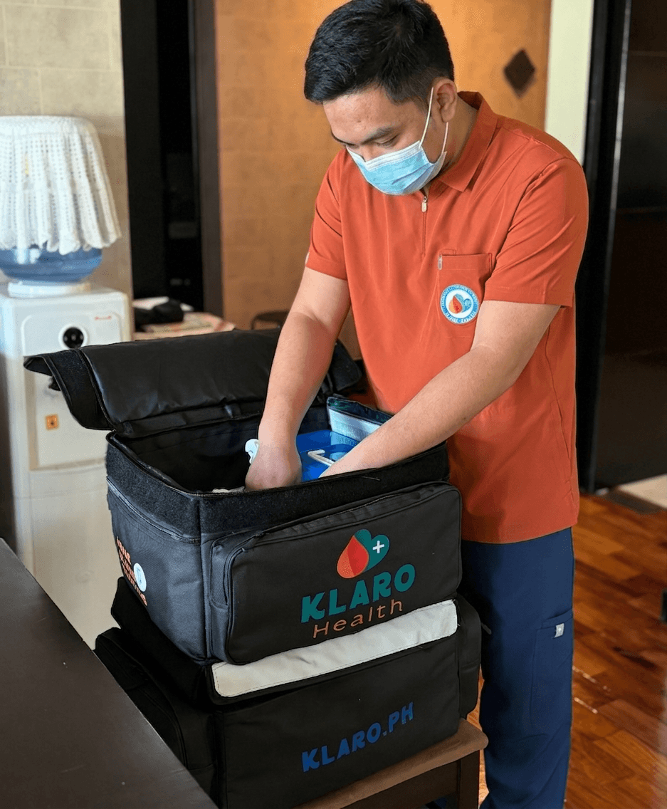 Klaro Health full body screening poster